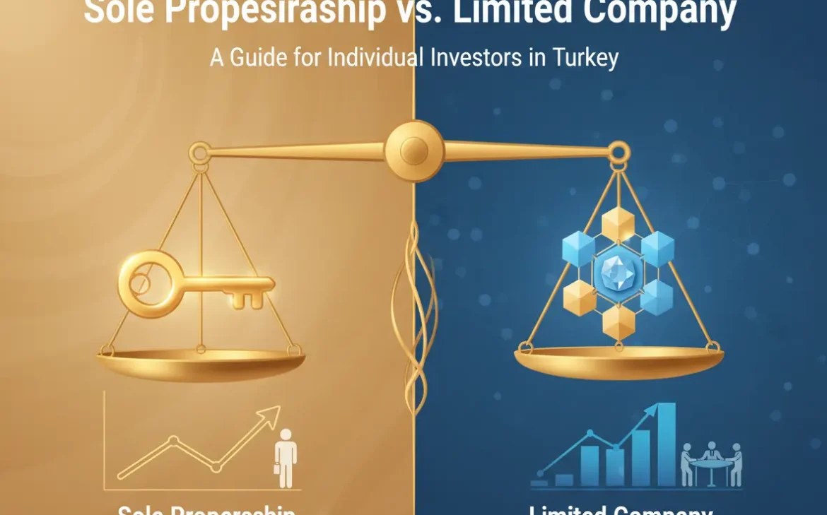 Comparison of Sole Proprietorship and Limited Liability Company structures for investors in Turkey.